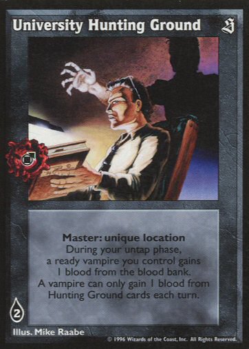 University Hunting Ground [Sabbat set] - VTES CCG