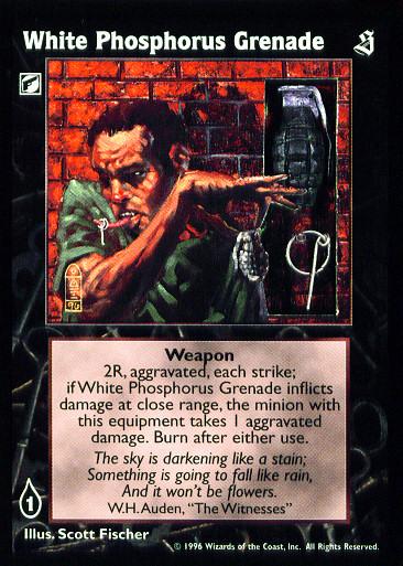 White Phosphorus Grenade [Sabbat set] - VTES CCG