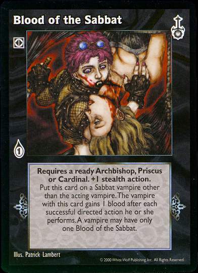 Blood of the Sabbat [SW set] - VTES CCG