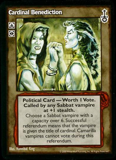 Cardinal Benediction [SW set] - VTES CCG