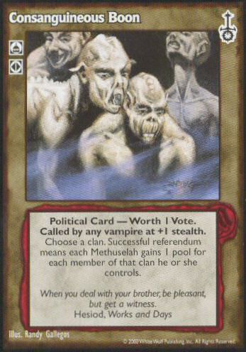 Consanguineous Boon [SW set] - VTES CCG