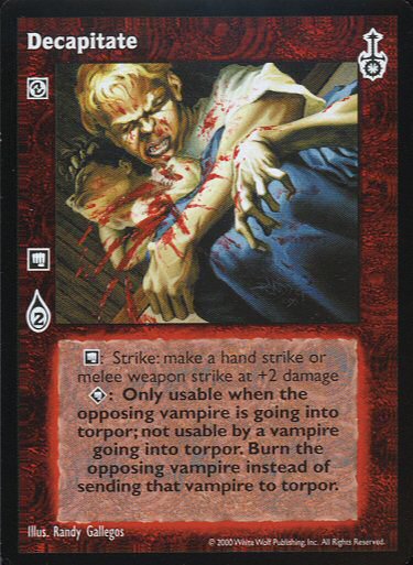 Decapitate [SW set] - VTES CCG