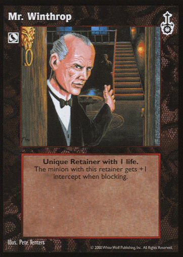 Mr. Winthrop [SW set] - VTES CCG