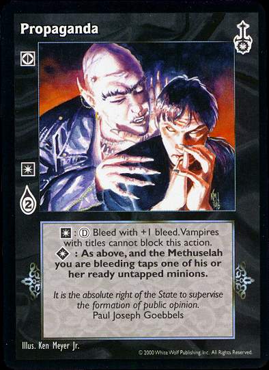 Propaganda [SW set] - VTES CCG