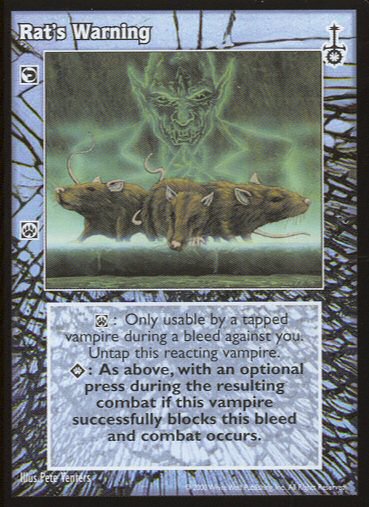 Rat's Warning [SW set] - VTES CCG