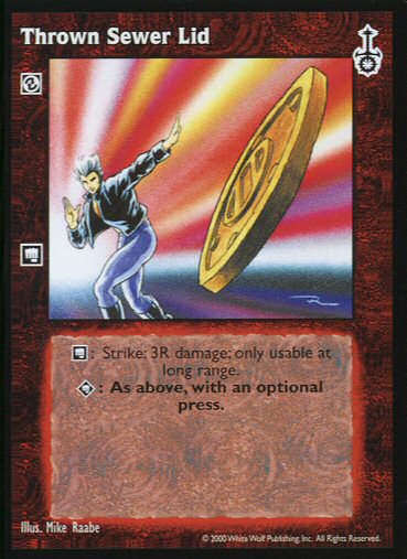 Thrown Sewer Lid [SW set] - VTES CCG