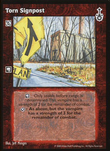 Torn Signpost [SW set] - VTES CCG