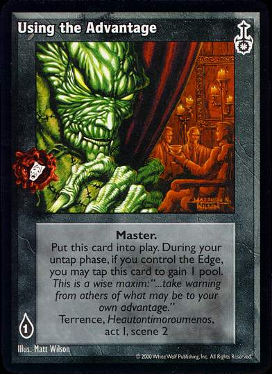 Using the Advantage [SW set] - VTES CCG