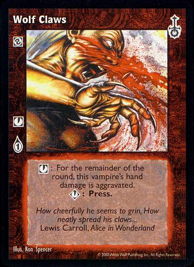 Wolf Claws [SW set] - VTES CCG