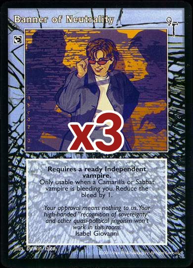 Banner of Neutrality [FN set] - VTES CCG