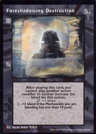 Foreshadowing Destruction [FN set] - VTES CCG