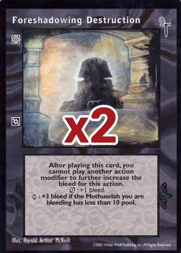 Foreshadowing Destruction [FN set] - VTES CCG