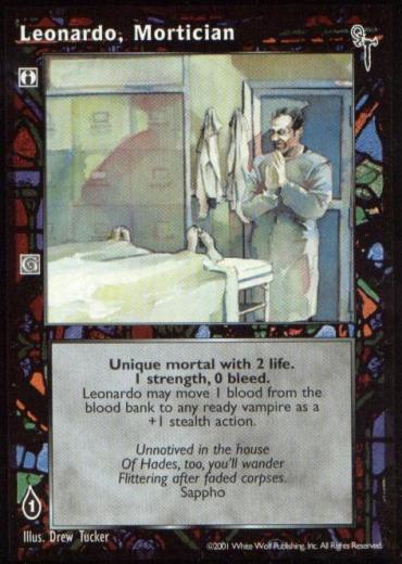 Leonardo, Mortician [FN set] - VTES CCG