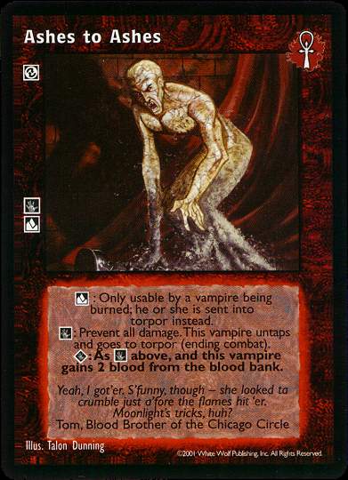 Ashes to Ashes [BL set] - VTES CCG