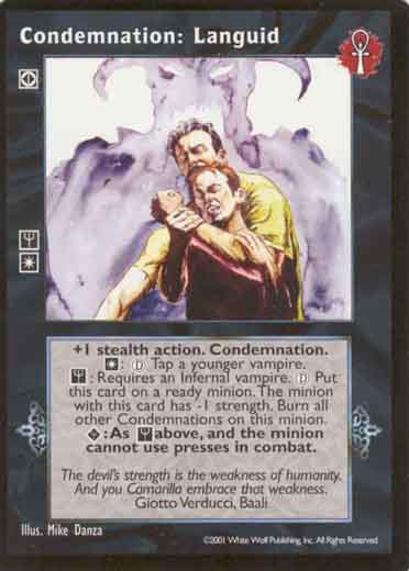 Condemnation: Languid [BL set] - VTES CCG