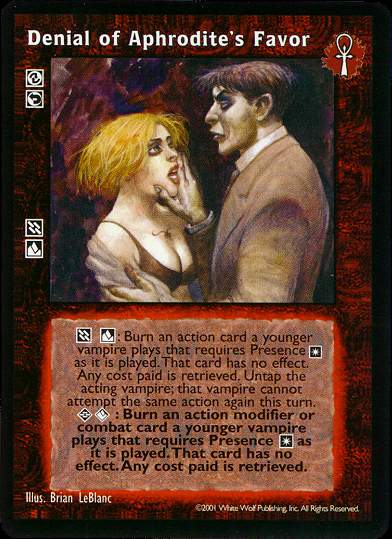 Denial of Aphrodite's Favor [BL set] - VTES CCG