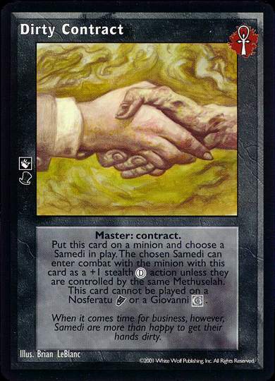 Dirty Contract [BL set] - VTES CCG