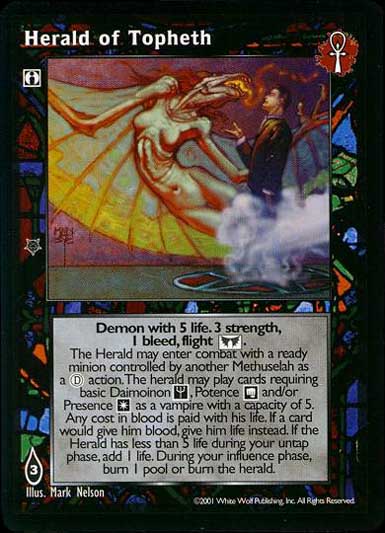Herald of Topheth [BL set] - VTES CCG