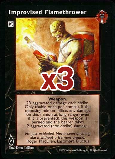 Improvised Flamethrower [BL set] - VTES CCG