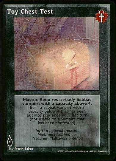 Toy Chest Test [BL set] - VTES CCG