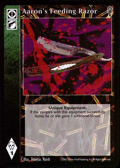 Aaron's Feeding Razor [CE set] - VTES CCG