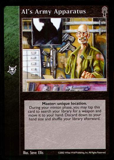 Al's Army Apparatus [CE set] - VTES CCG