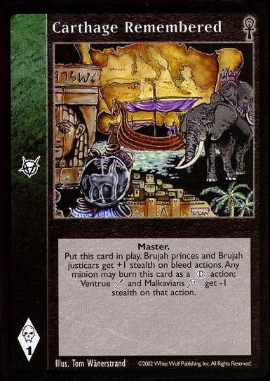 Carthage Remembered [CE set] - VTES CCG