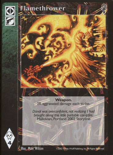 Flamethrower [CE set] - VTES CCG