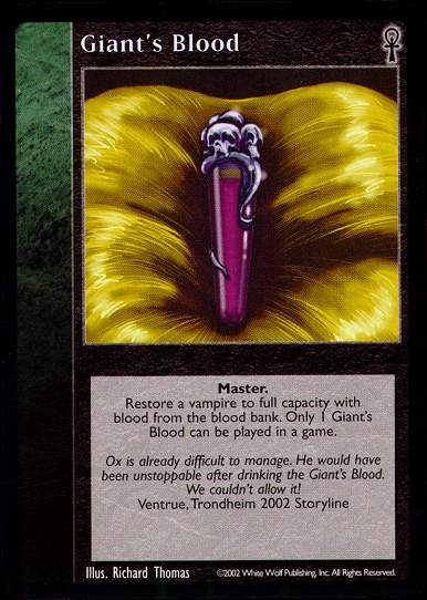 Giant's Blood [CE set] - VTES CCG