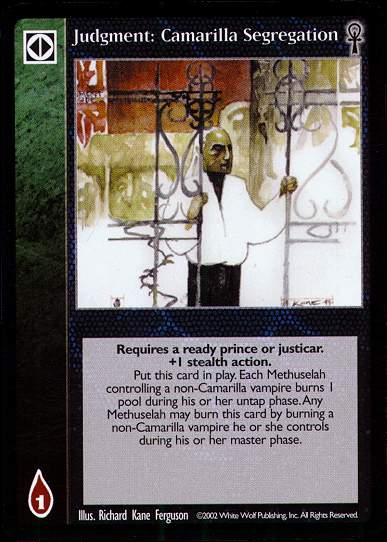 Judgment: Camarilla Segregation [CE set] - VTES CCG