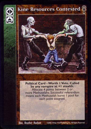 Kine Resources Contested [CE set] - VTES CCG