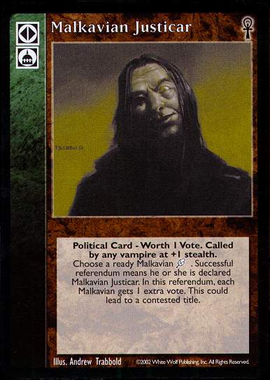 Malkavian Justicar [CE set] - VTES CCG
