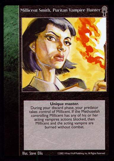 Millicent Smith, Puritan Vampire Hunter [CE set] - VTES CCG