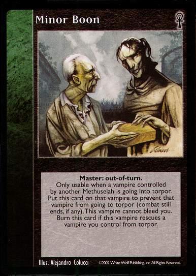 Minor Boon [CE set] - VTES CCG