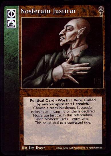 Nosferatu Justicar [CE set] - VTES CCG