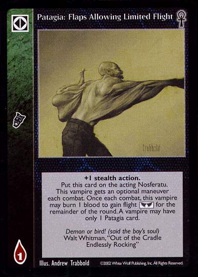 Patagia: Flaps Allowing Limited Flight [CE set] - VTES CCG