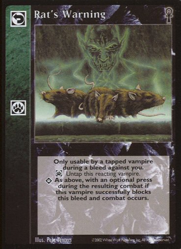 Rat's Warning [CE set] - VTES CCG
