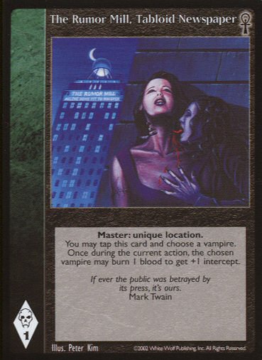 The Rumor Mill, Tabloid Newspaper [CE set] - VTES CCG