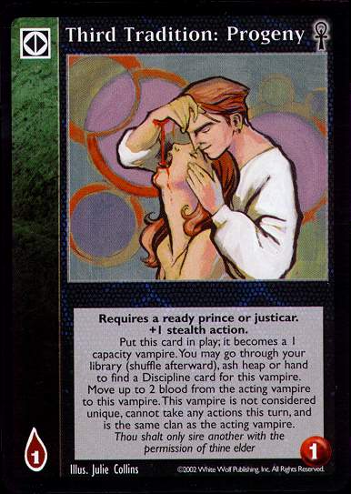 Third Tradition: Progeny [CE set] - VTES CCG