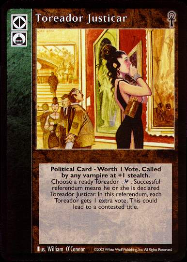 Toreador Justicar [CE set] - VTES CCG