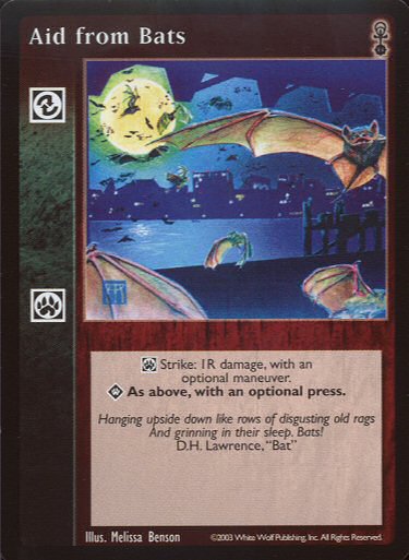 Aid from Bats [Anarchs set] - VTES CCG