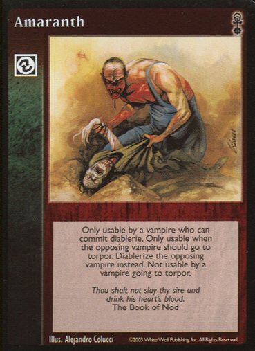 Amaranth [Anarchs set] - VTES CCG