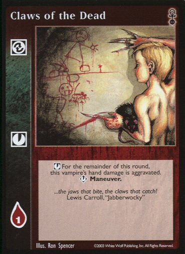 Claws of the Dead [Anarchs set] - VTES CCG