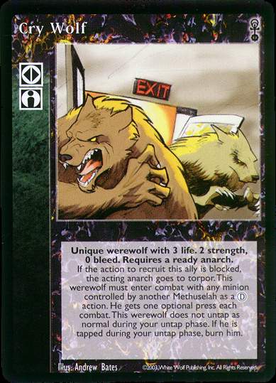 Cry Wolf [Anarchs set] - VTES CCG