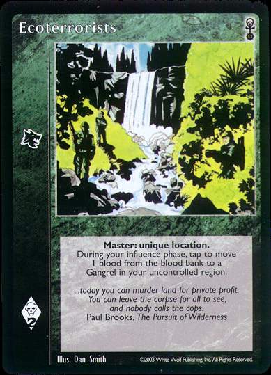 Ecoterrorists [Anarchs set] - VTES CCG