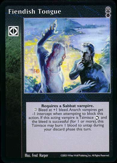 Fiendish Tongue [Anarchs set] - VTES CCG