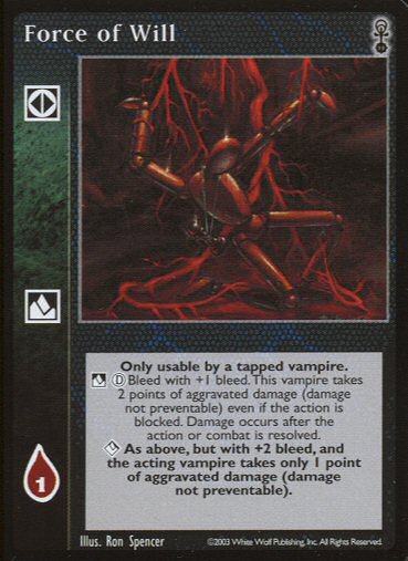 Force of Will [Anarchs set] - VTES CCG