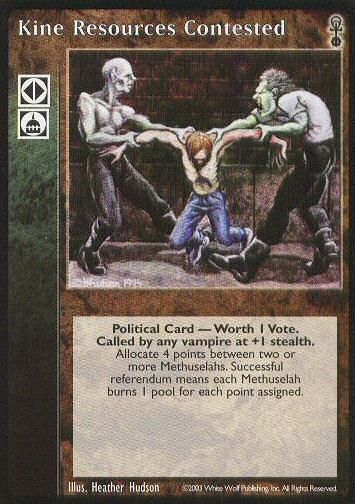 Kine Resources Contested [Anarchs set] - VTES CCG