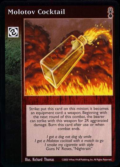Molotov Cocktail [Anarchs set] - VTES CCG