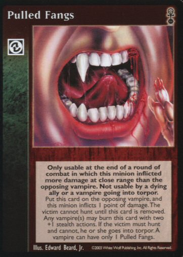 Pulled Fangs [Anarchs set] - VTES CCG
